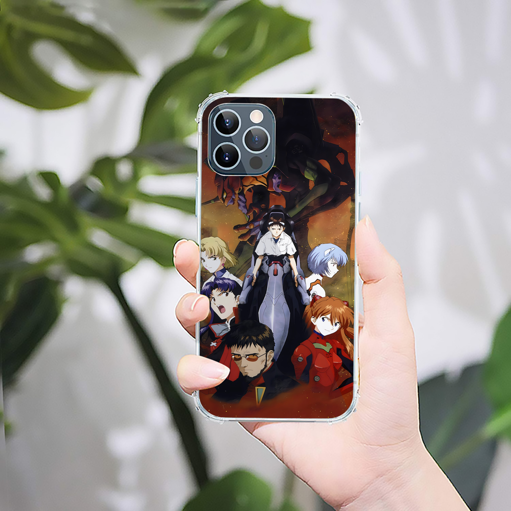 （画像用） EVA 新世紀エヴァンゲリオン 【iPhone 12シリーズ対応】透明スマホケース（クリアソフトケース）